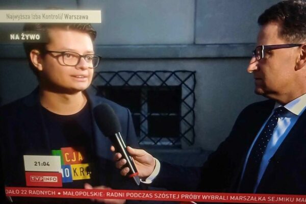 Jakub Kocjan w TVP INFO o aferze Funduszu Sprawiedliwości